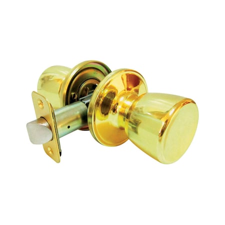 Faultless Faultless Tulip Polished Brass Passage Door Knob Right Handed TS730B